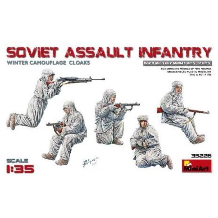 MINIART 1/35 Soviet Assault Infantry (Winter Camouflage Clo