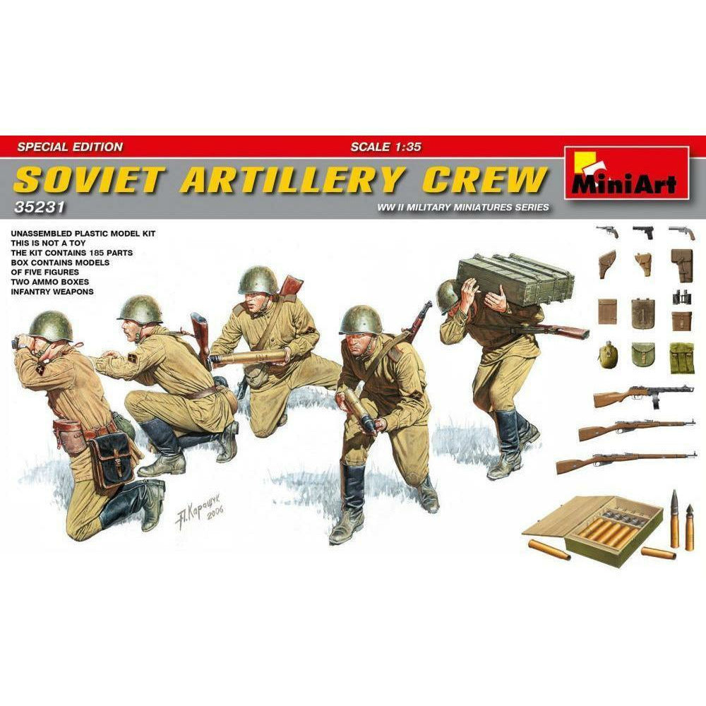 MINIART 1/35 Soviet Artillery Crew.Special Edition