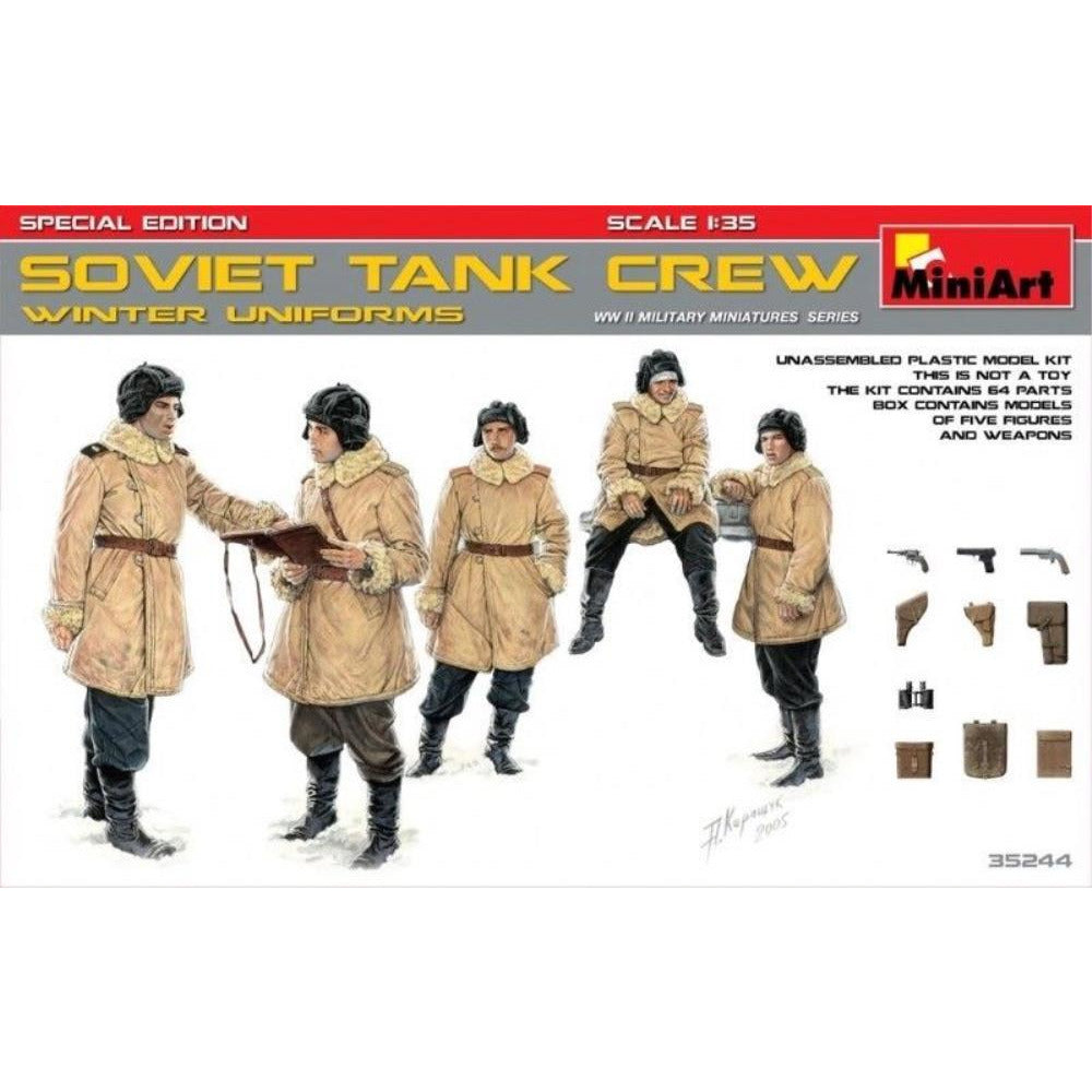 MINIART 1/35 Soviet Tank Crew (Winter Uniforms).Special Edi