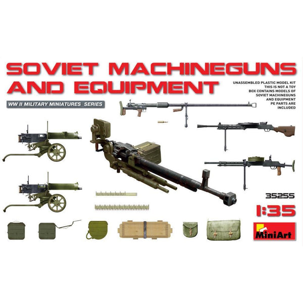 MINIART 1/35 Soviet Machine Guns & Equipment