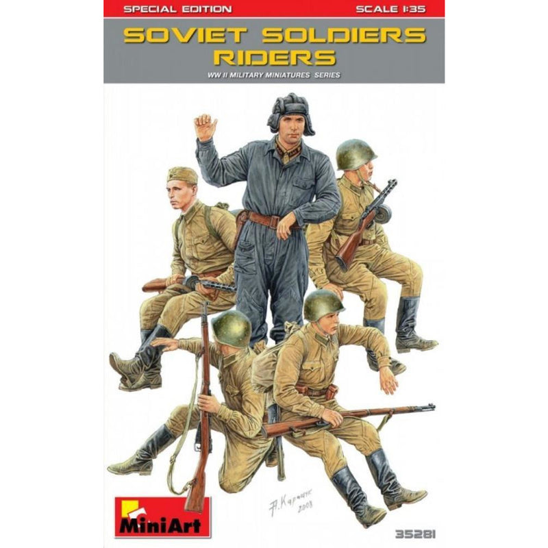 MINIART 1/35 Soviet Soldiers Riders. Special Edition