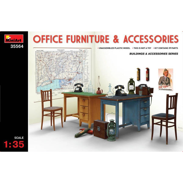 MINIART 1/35 Office Furniture & Accessories