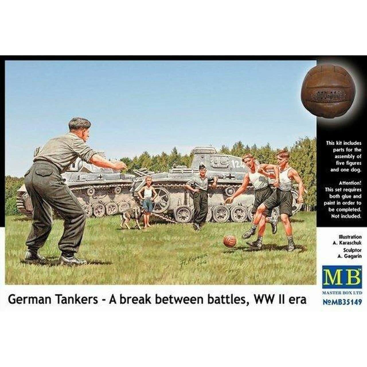 MASTER BOX 1/35 German Tankers 'Break Between Battels"