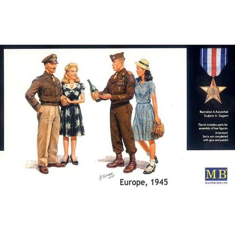 MASTER BOX 1/35 Europe 1945 Soldiers & Civilians