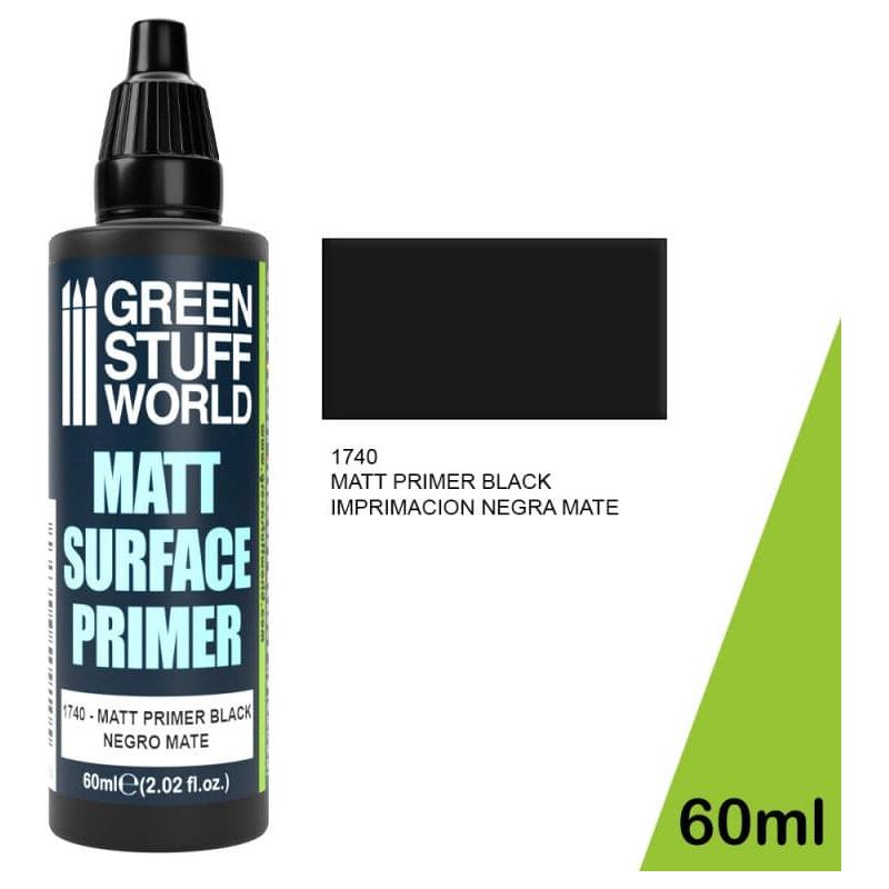 GREEN STUFF WORLD Matt Surface Primer 60ml - Black