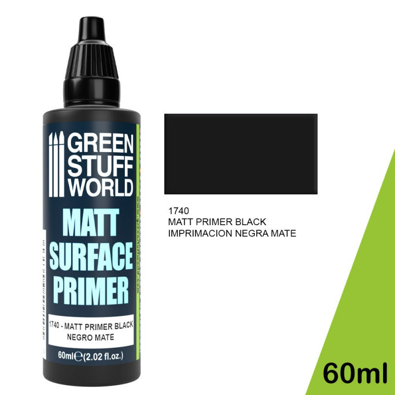 GREEN STUFF WORLD Matt Surface Primer 60ml - Black