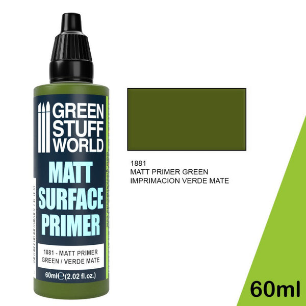 GREEN STUFF WORLD Matt Surface Primer 60ml - Green