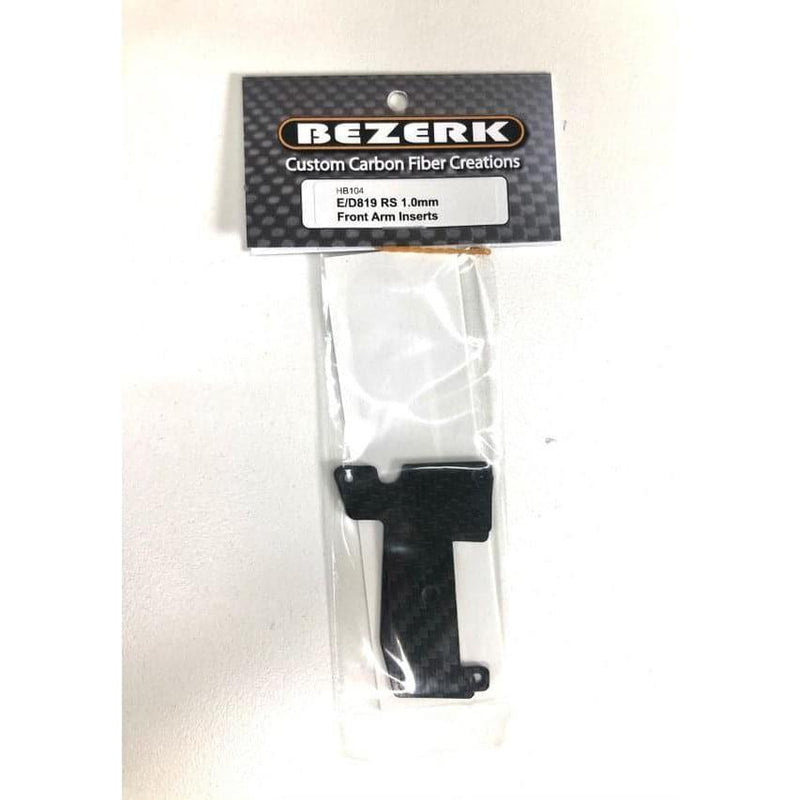 BEZERK Carbon Fibre E/D819RS 1.0mm Front Arm Inserts