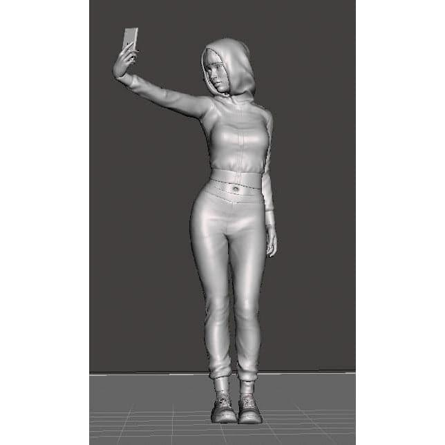 HWS 1/48 'Selfie Girl' Resin Figure