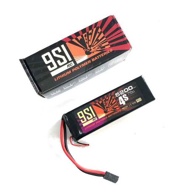 NINESTEPS 5200mAh 14.8V 75C 4 Cell LiPo Battery Soft Case (Traxxas Plug)