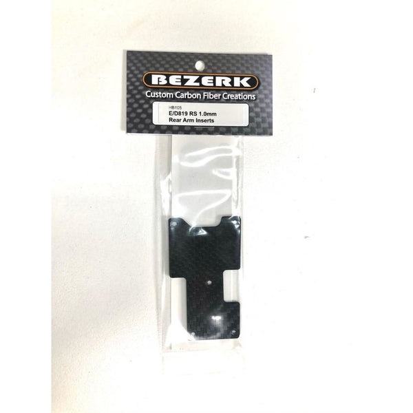 BEZERK Carbon Fibre E/D819RS 1.0mm Rear Arm Inserts