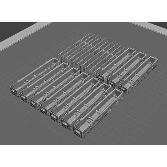 HWS 1/72 German 88mm KwK 43 Crate Set (10)