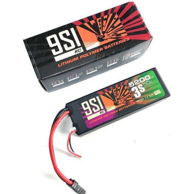 NINESTEPS 5200mAh 11.1V 50C 3 Cell LiPo Battery Hard Case (Traxxas Plug)