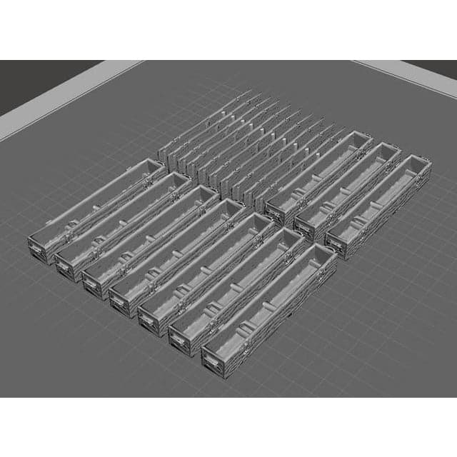 HWS 1/56 German 88mm KwK 43 Crate Set (10)