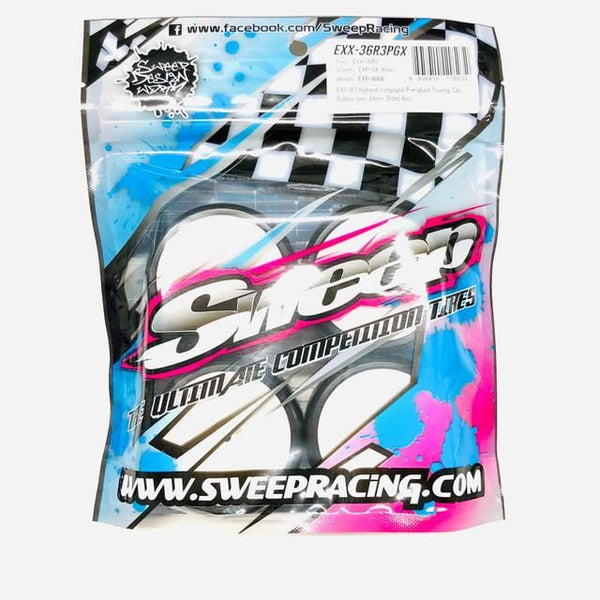SWEEP EXX-R3 36 Highend Compound Pre-Glued TC Rubber Tyres