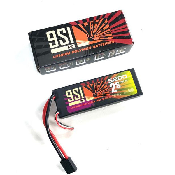 NINESTEPS 5200mAh 7.4V 50C 2 Cell LiPo Battery Hard Case (Traxxas Plug)