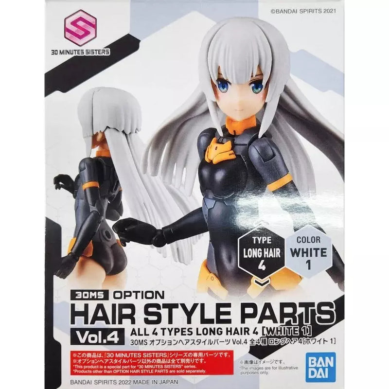 BANDAI 30MS Option Hair Style Parts Vol.4 Long White