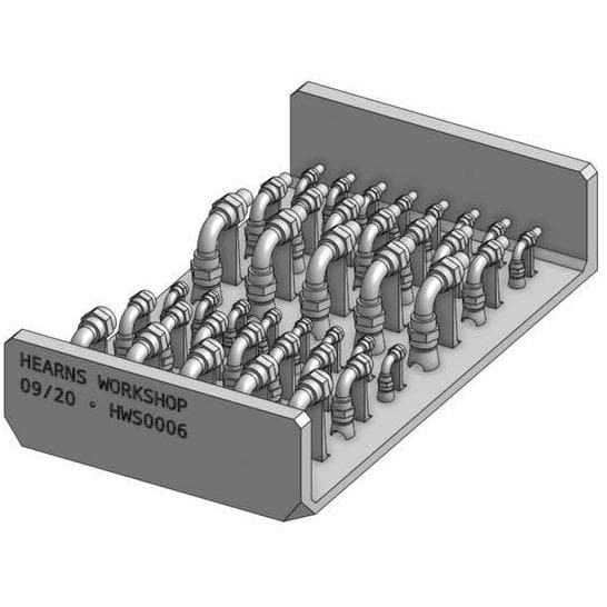 HWS Hydraulic Hose 90 Degree Elbows V1.0 (Non-Scale) Second