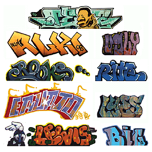 BLAIR LINE Graffiti Decal Mega
