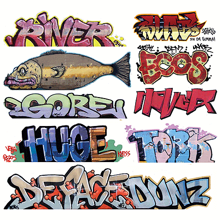 BLAIR LINE N Graffiti Decal Mega #7 (9)