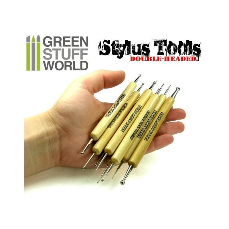 GREEN STUFF WORLD Sculpting Stylus Ball Tool Set (8 Tools)