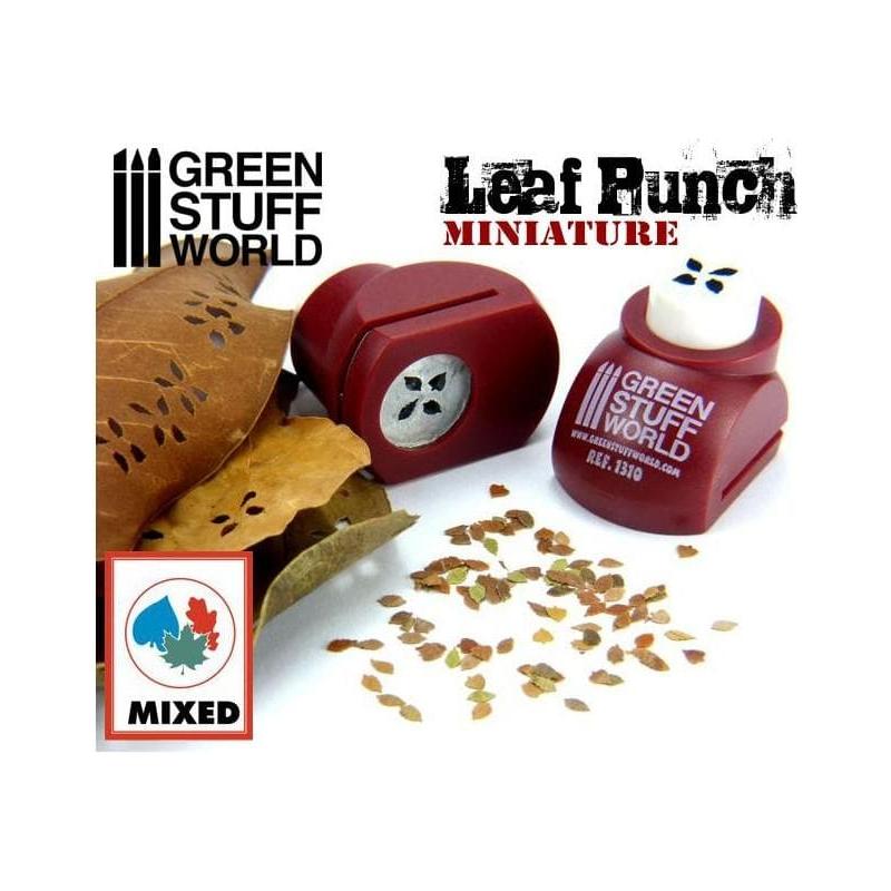 GREEN STUFF WORLD Miniature Leaf Punch - Red