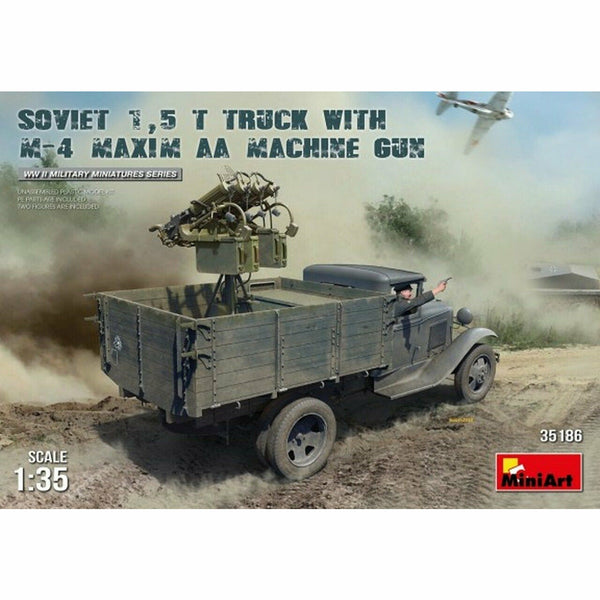 MINIART 1/35 Soviet 1,5 t Truck w/ M-4 Maxim AA Machine Gun