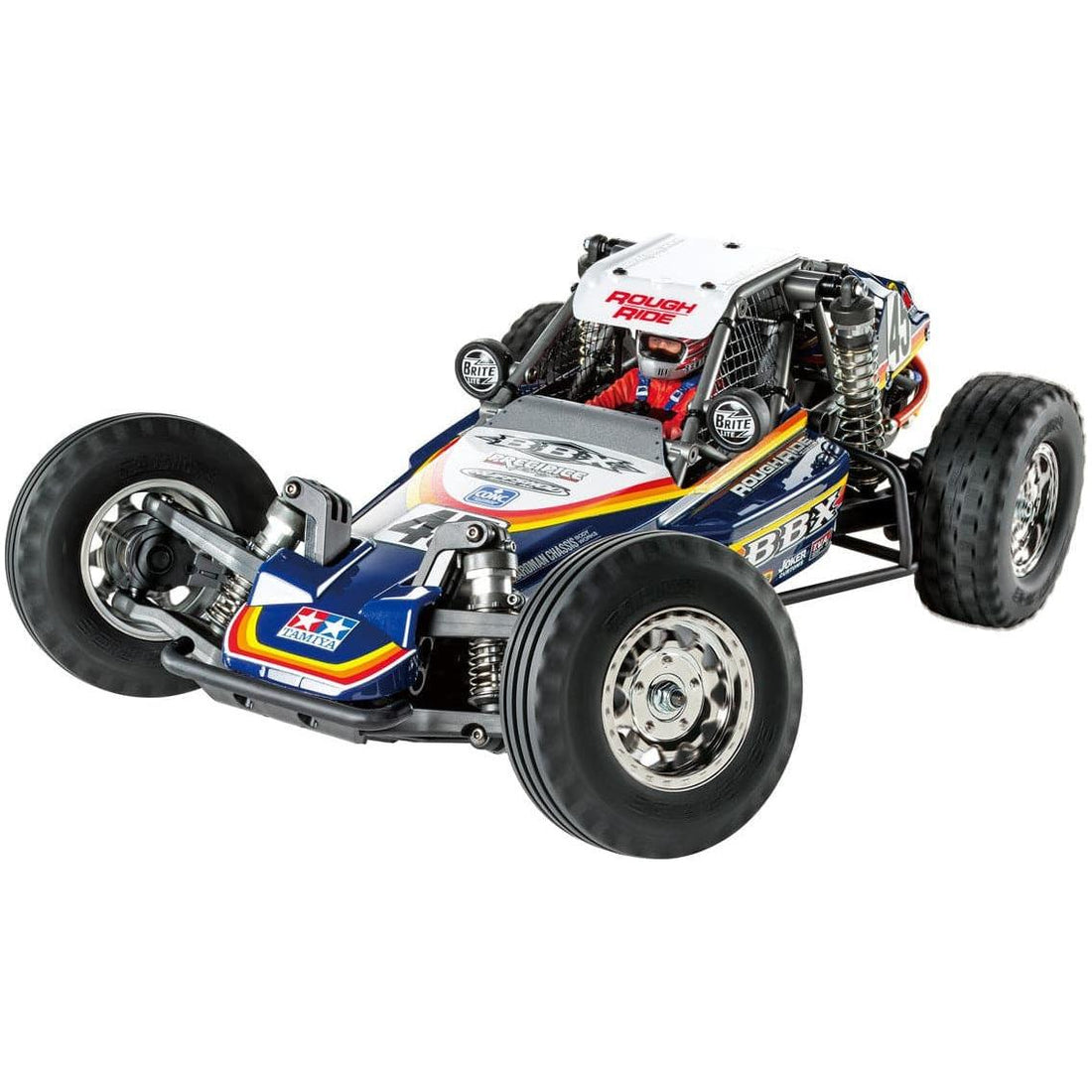 Electric RC car showing acceleration