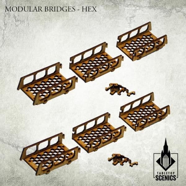 TABLETOP SCENICS Modular Bridges: Hex