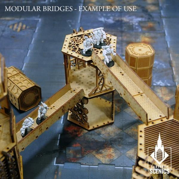 TABLETOP SCENICS Modular Bridges: Hex