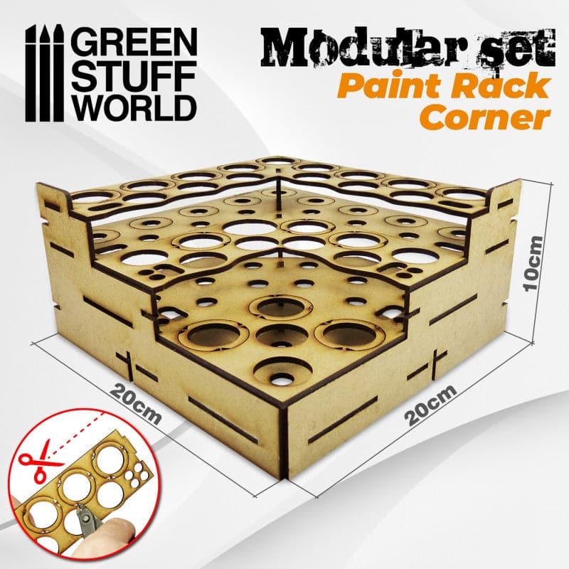 GREEN STUFF WORLD Modular Paint Rack - Straight Corner