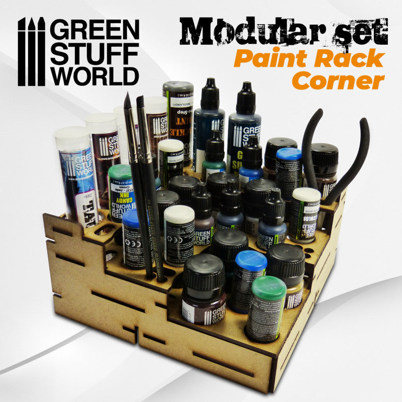 GREEN STUFF WORLD Modular Paint Rack - Straight Corner