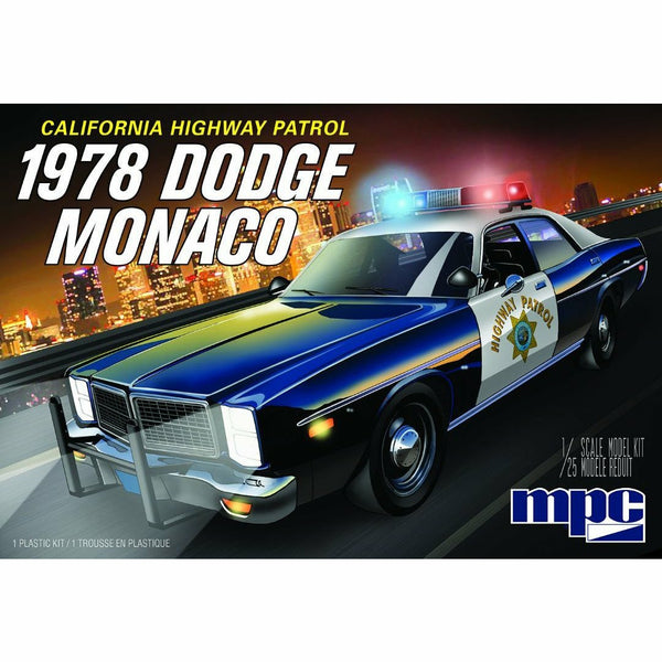 MPC 1/25 1978 Dodge Monaco CHP Police Car 2T Plastic Kit