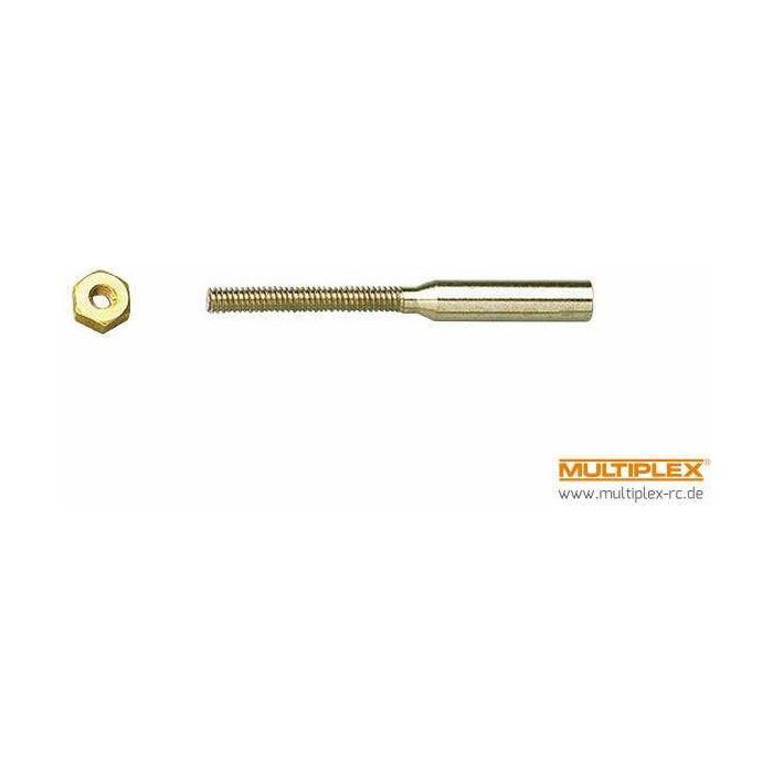 MULTIPLEX Threaded Coupler M2.5 2.1mm 10Pcs