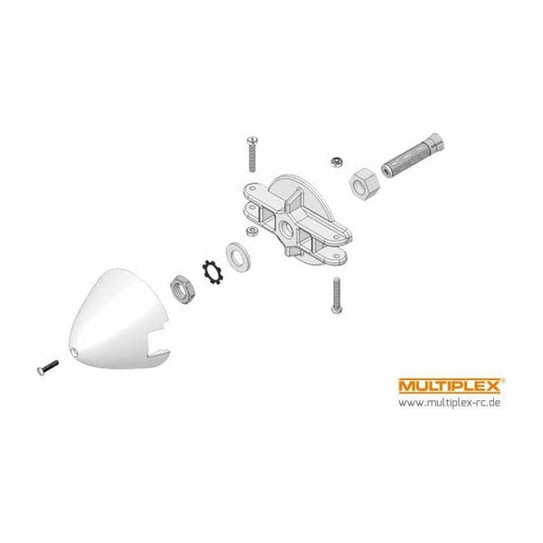 MULTIPLEX 54mm Spinner With Folding Blade Holder. Prop Driver