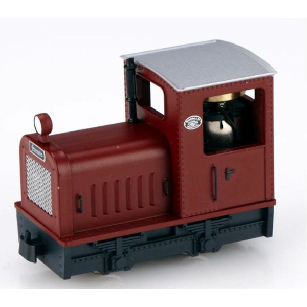 MINITRAINS OO9 Gmeinder Loco - Red with Dark Grey Chassis