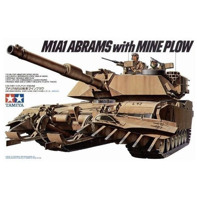 TAMIYA 1/35 U.S. M1A1 Abrams with Mine Plow