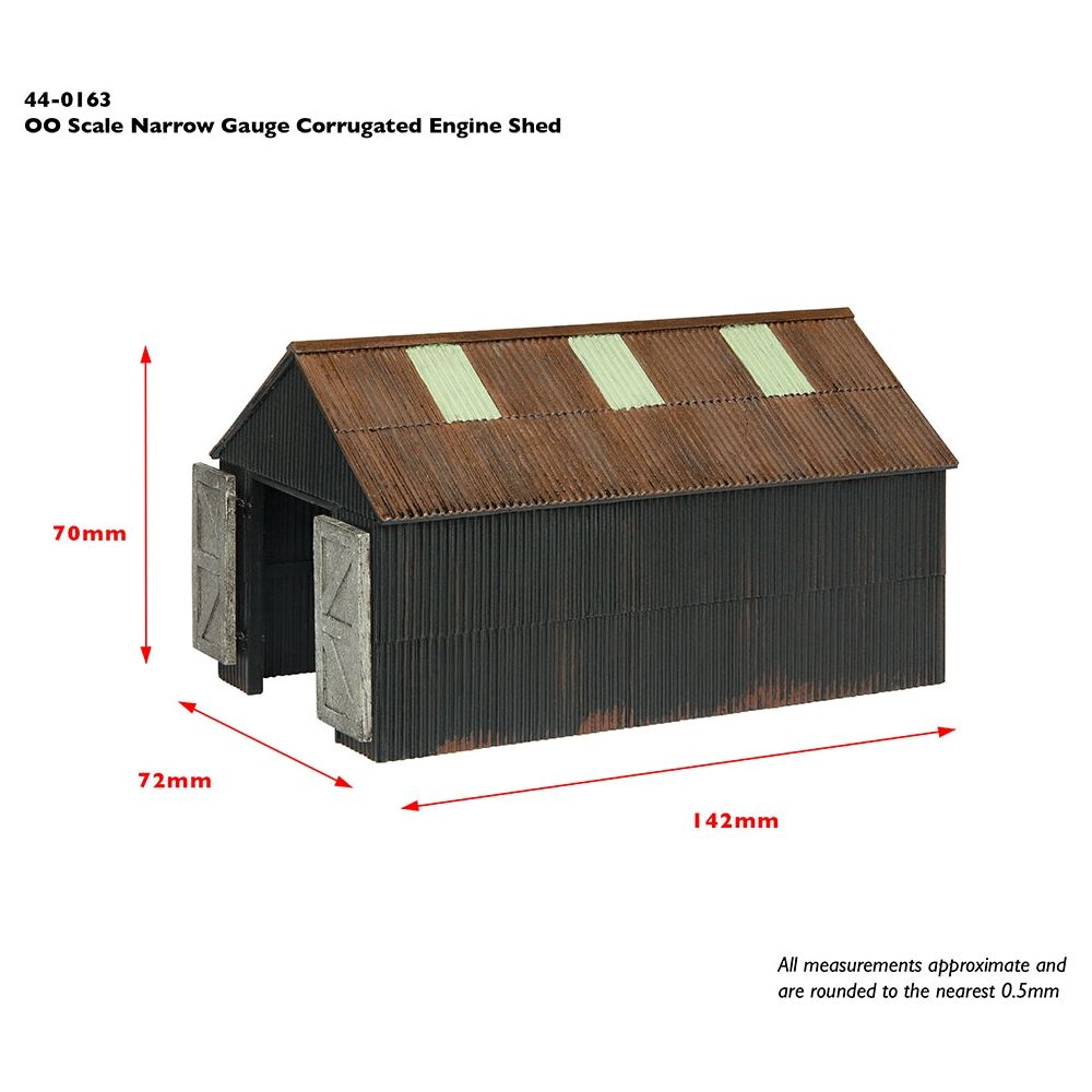 SCENECRAFT OO9 Narrow Gauge Corrugated Engine Shed