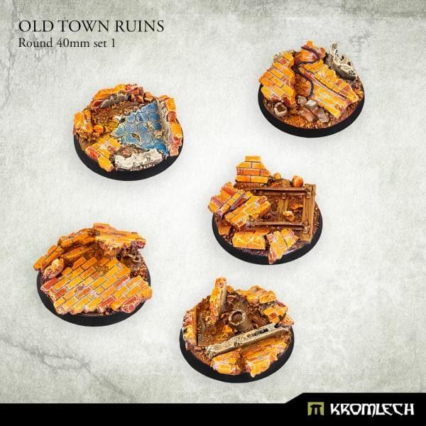 KROMLECH Old Town Ruins Round 40mm Set 1 (5)