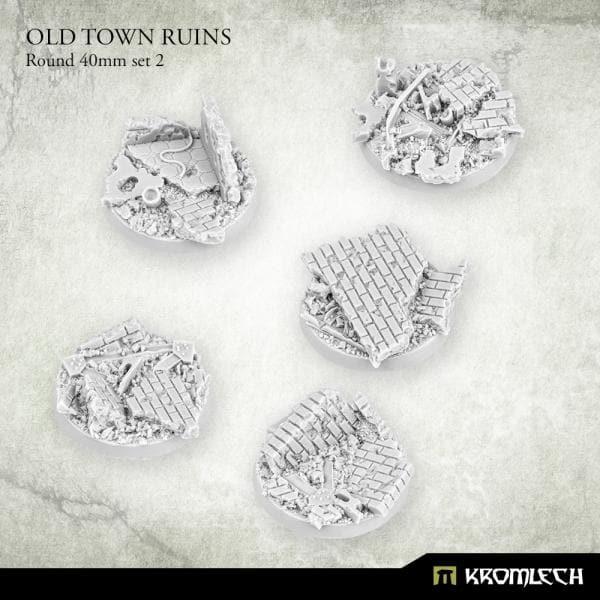 KROMLECH Old Town Ruins Round 40mm Set 2 (5)