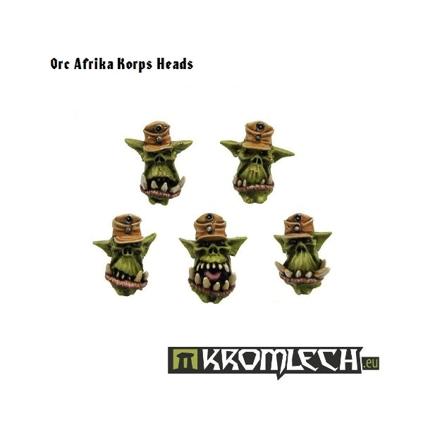 KROMLECH Orc "Afrika Korps” Heads (10)