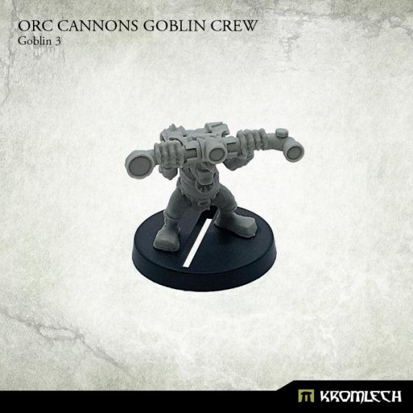 KROMLECH Orc Cannons Goblin Crew (6)