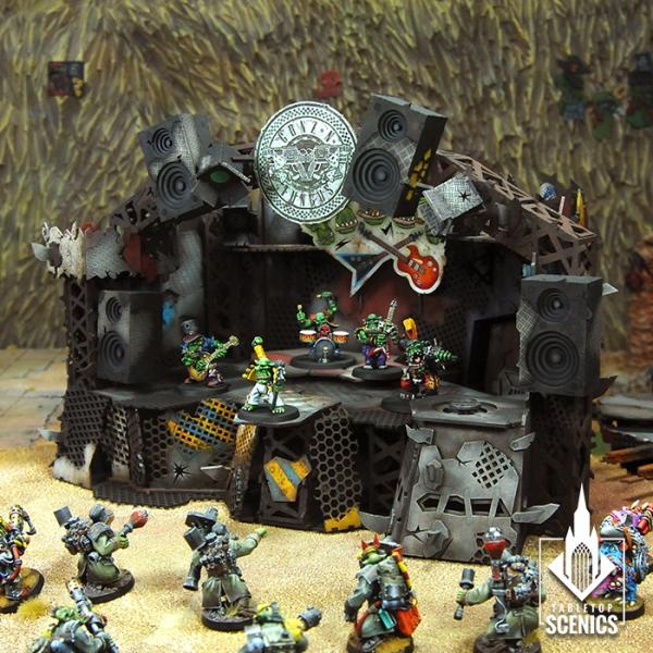 TABLETOP SCENICS Orc 'Eavy Metal Stage