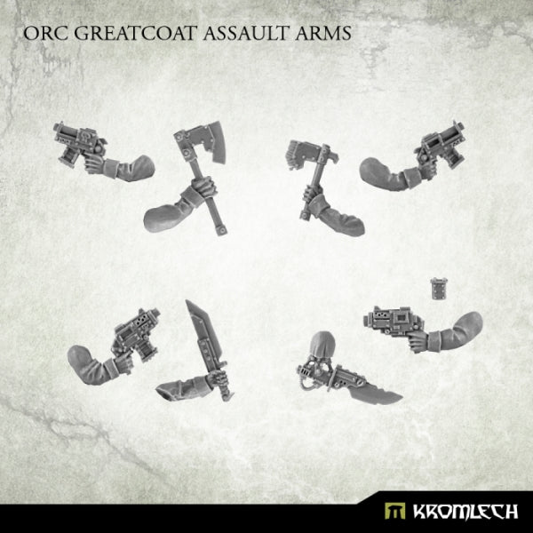 KROMLECH Orc Greatcoat Assault Arms (5)