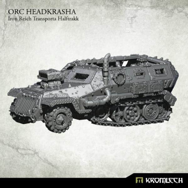 KROMLECH Orc Headkrasha, Iron Reich Transporta Halftrakk (1