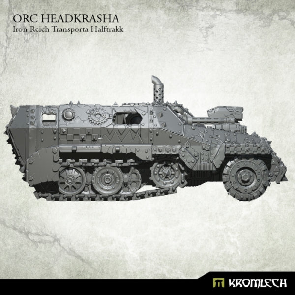 KROMLECH Orc Headkrasha, Iron Reich Transporta Halftrakk (1