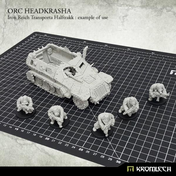KROMLECH Orc Headkrasha, Iron Reich Transporta Halftrakk (1