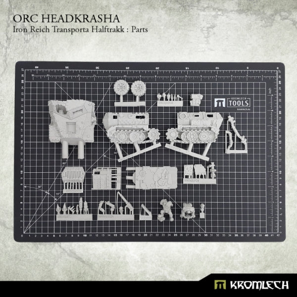 KROMLECH Orc Headkrasha, Iron Reich Transporta Halftrakk (1