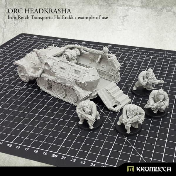 KROMLECH Orc Headkrasha, Iron Reich Transporta Halftrakk (1