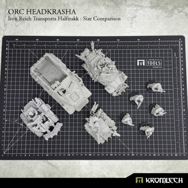 KROMLECH Orc Headkrasha, Iron Reich Transporta Halftrakk (1
